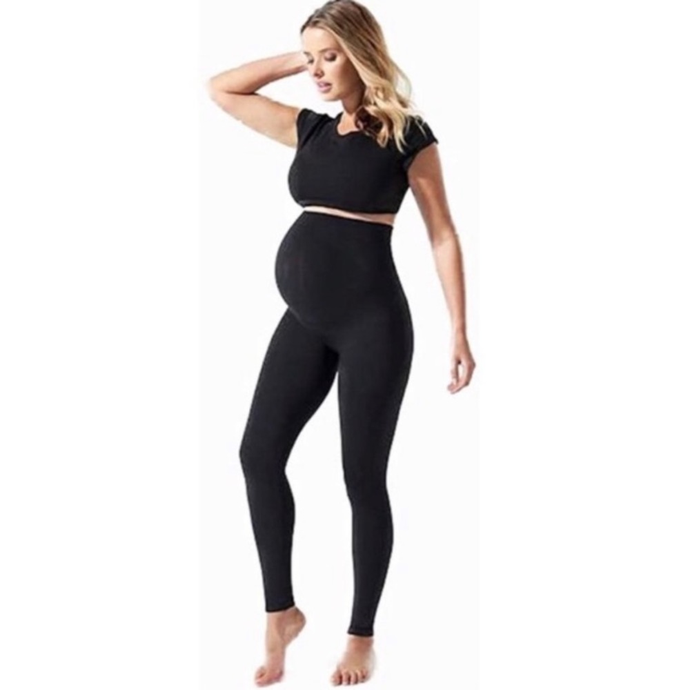 BLANQI Every Day Maternity Black Leggings Size Small